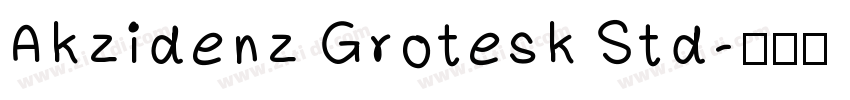 Akzidenz Grotesk Std字体转换